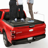 CARMOCAR New For 2002-2018 Dodge Ram Hard Solid Tri-Folding Tonneau Cover 6.5ft Short Bed