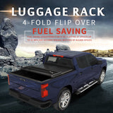 JDMSPEED For 14-19 Chevy Silverado GMC Sierra Truck Bed Soft Tonneau Cover 5.8ft 4-Fold