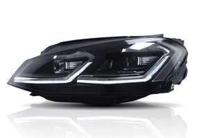 JDMSPEED For 13-18 Volkswagen VW Golf 7 LED Headlight Head Lamps w/ Dynamic Indicator