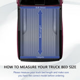 JDMSPEED 6ft Soft Roll Up Tonneau Cover Fits 2016-2020 Toyota Tacoma Truck Bed