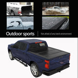 JDMSPEED 6ft Lock Hard Tri-Fold Tonneau Cover For 2016-2020 Toyota Tacoma Truck Bed