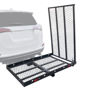 JDMSPEED Folding Wheelchair Scooter Carrier Disability Medical Rack Ramp Hitch Mount