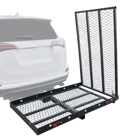 JDMSPEED Folding Wheelchair Scooter Carrier Disability Medical Rack Ramp Hitch Mount