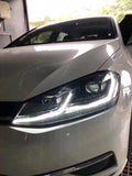 JDMSPEED For 13-18 Volkswagen VW Golf 7 LED Headlight Head Lamps w/ Dynamic Indicator