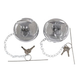 JDMSPEED For 600212 LEVER STYLE LOCKING FUEL CAP 4" FOR PETERBILT 11-04859-200