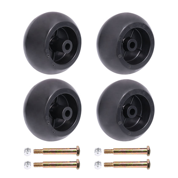 JDMSPEED 4 Pack Mower Deck Wheels Bolts For RZT50 RZT54 LT1050 SLT1554 HD 753-04856A
