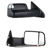 JDMSPEED Black Power Heated Towing Mirrors Set For 09-18 Dodge Ram 1500 2500 3500 Pickup