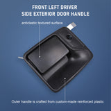 JDMSPEED NEW Front Outside Exterior Door Handle Driver Side Left LH Black For Super Duty