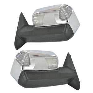 JDMSPEED Chrome Power Heated Towing Mirrors Set For 09-18 Dodge Ram 1500 2500 3500 Pickup