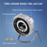 JDMSPEED 2PCS For Freightliner Cascadia 1/4 Quarter Turn Locking Diesel Fuel Gas Caps