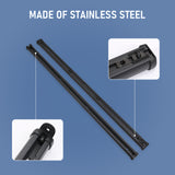 JDMSPEED Utility Rail Trail Rail Kit BLACK 82215956 For 2020-2021 Jeep Gladiator JT
