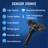 JDMSPEED Set of (4) TPMS 13586335 315MHz Tire Pressure Sensor For Chevy GMC Buick