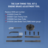 JDMSPEED 3163530 Cummins ISX QSX Timing Injector Cam Gear Puller Tool Kit 3163021 3163069
