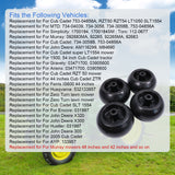 JDMSPEED 4 Pack Mower Deck Wheels Bolts For RZT50 RZT54 LT1050 SLT1554 HD 753-04856A