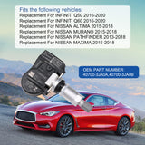 JDMSPEED 4pcs 40700-3JA0B For Nissan Altima Murano Pathfinder Tire Pressure Sensor TPMS