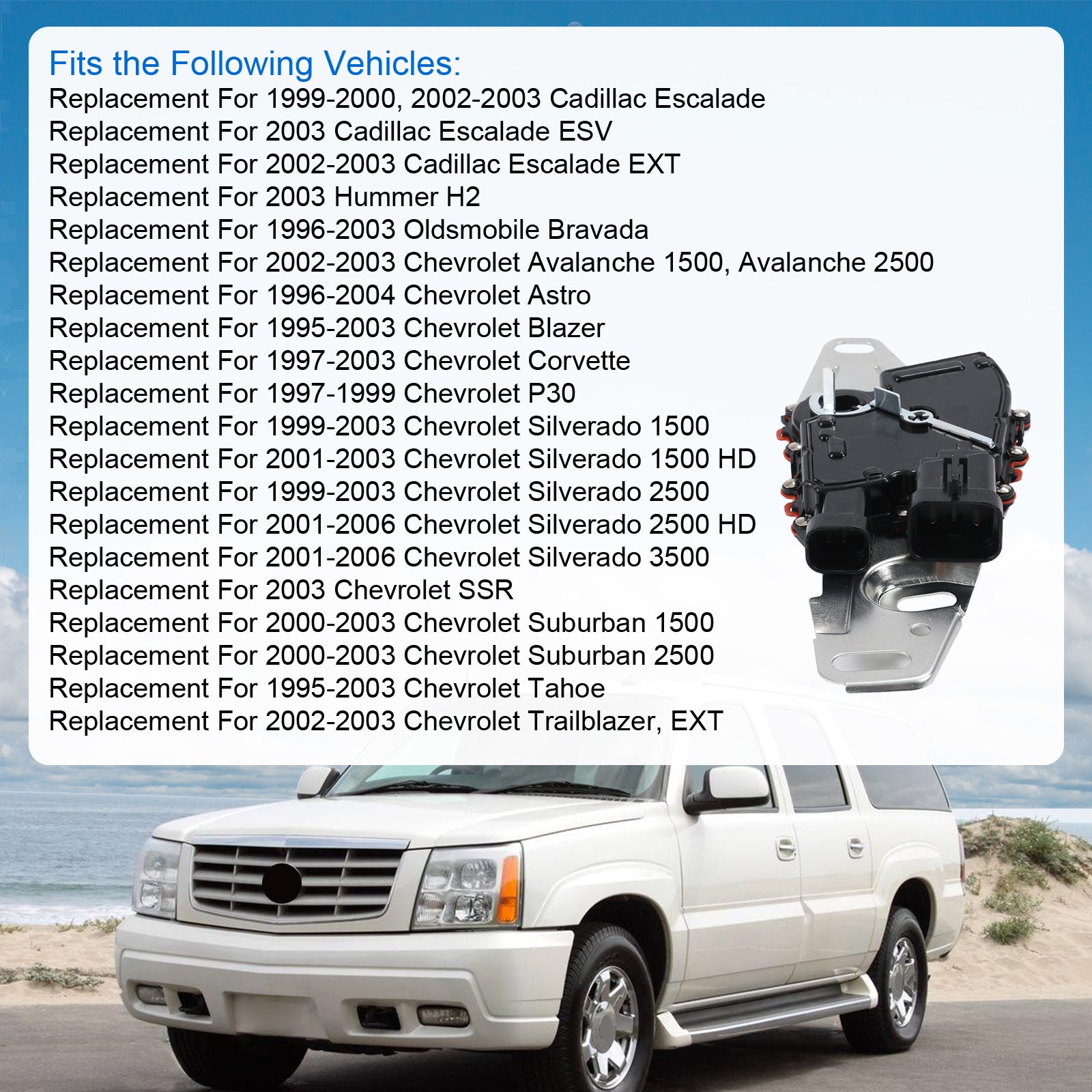 Neutral Safety Switch 24229422 For 1995 2003 Truck Van With 4l60e 4l80e Automatic Transmission
