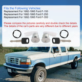 JDMSPEED Door Lock Cylinder 2 Set Tumbler 2 Keys For Ford F150 250 350 Pickup 1992-1995