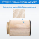 JDMSPEED Diesel Fuel Filter Set 68436631AA & 68157291AA For 19-21 Ram 2500 3500 4500 5500