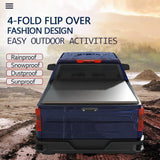 JDMSPEED 6ft 4-Fold Soft Truck Bed Tonneau Cover For 2016-2020 Toyota Tacoma