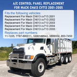 JDMSPEED NEW A/C Control Panel 7787-880011 Fits For 2001-2005 Mack Ch613 cv713