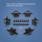 JDMSPEED Utility Rail Trail Rail Kit BLACK 82215956 For 2020-2021 Jeep Gladiator JT