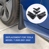 JDMSPEED 4PCS NEW Mud Flaps Splash Guards Fender for 2020 2021 2022 Tesla Model Y