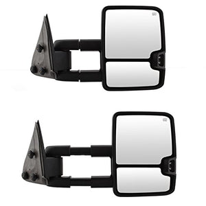 JDMSPEED Black Power Heated LED Signals Towing Mirrors For 03-06 Chevy Silverado Sierra