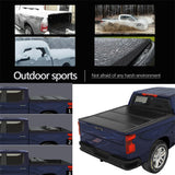 JDMSPEED Hard Tri-Fold Tonneau Cover For 04-15 Nissan Titan 5.7Ft Short Bed w/ Light