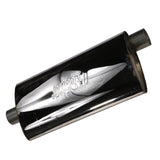 JDMSPEED Universal 19" ProXS Muffler Stainless Steel Oval 2.5" Center/Offset