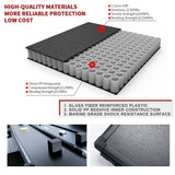 JDMSPEED 6ft Lock Hard Tri-Fold Tonneau Cover For 2016-2020 Toyota Tacoma Truck Bed