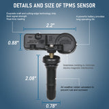 JDMSPEED Set of (4) TPMS 13586335 315MHz Tire Pressure Sensor For Chevy GMC Buick