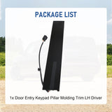 JDMSPEED Left Driver Side NEW For Ford Flex Door Entry Keypad Pillar Molding Trim 2010-19