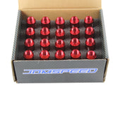JDMSPEED 20pcs Red M12X1.5 60MM Aluminum Tuner Racing Lug Nuts For Acura Honda Toyota