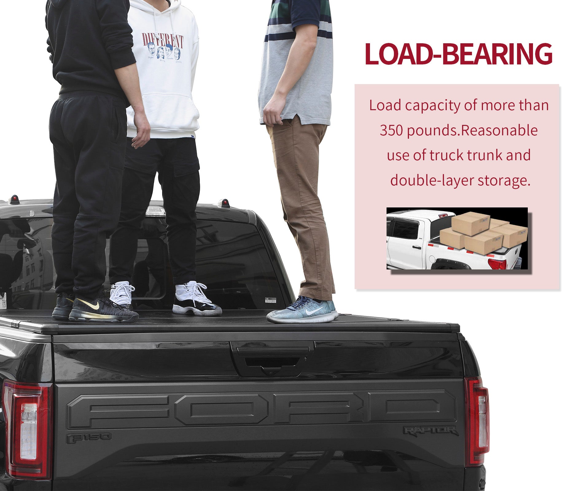5.8FT Quad Hard Truck Bed Tonneau Cover Compatible for 2014-2018 5.8FT Quad Hard Truck Bed Tonneau Cover Compatible for 2014-2018