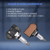 JDMSPEED 4pcs 40700-3JA0B For Nissan Altima Murano Pathfinder Tire Pressure Sensor TPMS