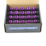 JDMSPEED 20PCS Purple M12X1.5 60MM Aluminum Tuner Racing Lug Nuts For Acura Honda Toyota