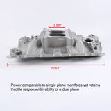 JDMSPEED Single Plane Intake Manifold For 1957-1995 Small Block Chevy SBC 350 400