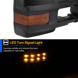 JDMSPEED Power Heated LED Tow Mirrors For Toyota Tundra Sequoia w/ Sequential Turn Signal