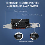 JDMSPEED 4L60E PRNDL NEUTRAL SAFETY SWITCH MLPS For GMC Chevy Truck (99560) 1995-2003