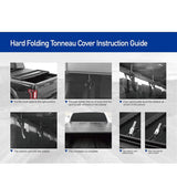 JDMSPEED Hard Tri-Fold Tonneau Cover For 2007-2021 Toyota Tundra 5.5ft Short Bed