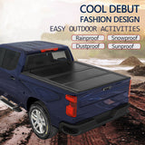JDMSPEED 6ft Lock Hard Tri-Fold Tonneau Cover For 2016-2020 Toyota Tacoma Truck Bed