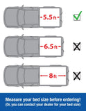 JDMSPEED 5.5' Short Bed Roll Up Soft Tonneau Cover Fits Ford F-150 2004-2018