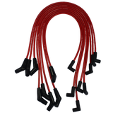 JDMSPEED Red HEI Spark Plug Wires Spiral Core 45 Degree End For BBC Chevy 396-427-454-502