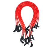 JDMSPEED Red HEI Spark Plug Wires Spiral Core 45 Degree End For BBC Chevy 396-427-454-502