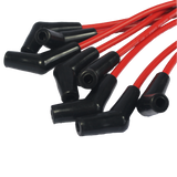 JDMSPEED Red HEI Spark Plug Wires Spiral Core 45 Degree End For BBC Chevy 396-427-454-502
