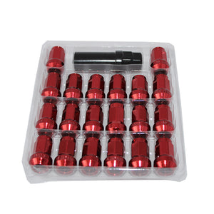 JDMSPEED Red  Heptagon STEEL JDM LUG NUTS Tuner 12x1.5 For HONDA Acura EG EK DC2