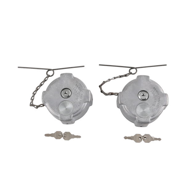 JDMSPEED 2PCS For Freightliner Cascadia 1/4 Quarter Turn Locking Diesel Fuel Gas Caps