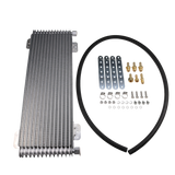 JDMSPEED Transmission Oil Cooler Low Pressure Drop 40,000 GVW Heavy Duty w/ Fittings