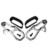 JDMSPEED Chrome Front Left & Right Heavy Duty Tow Hook w/ Hardware For 2019 2020 Ram 1500