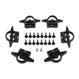 JDMSPEED Utility Rail Trail Rail Kit BLACK 82215956 For 2020-2021 Jeep Gladiator JT